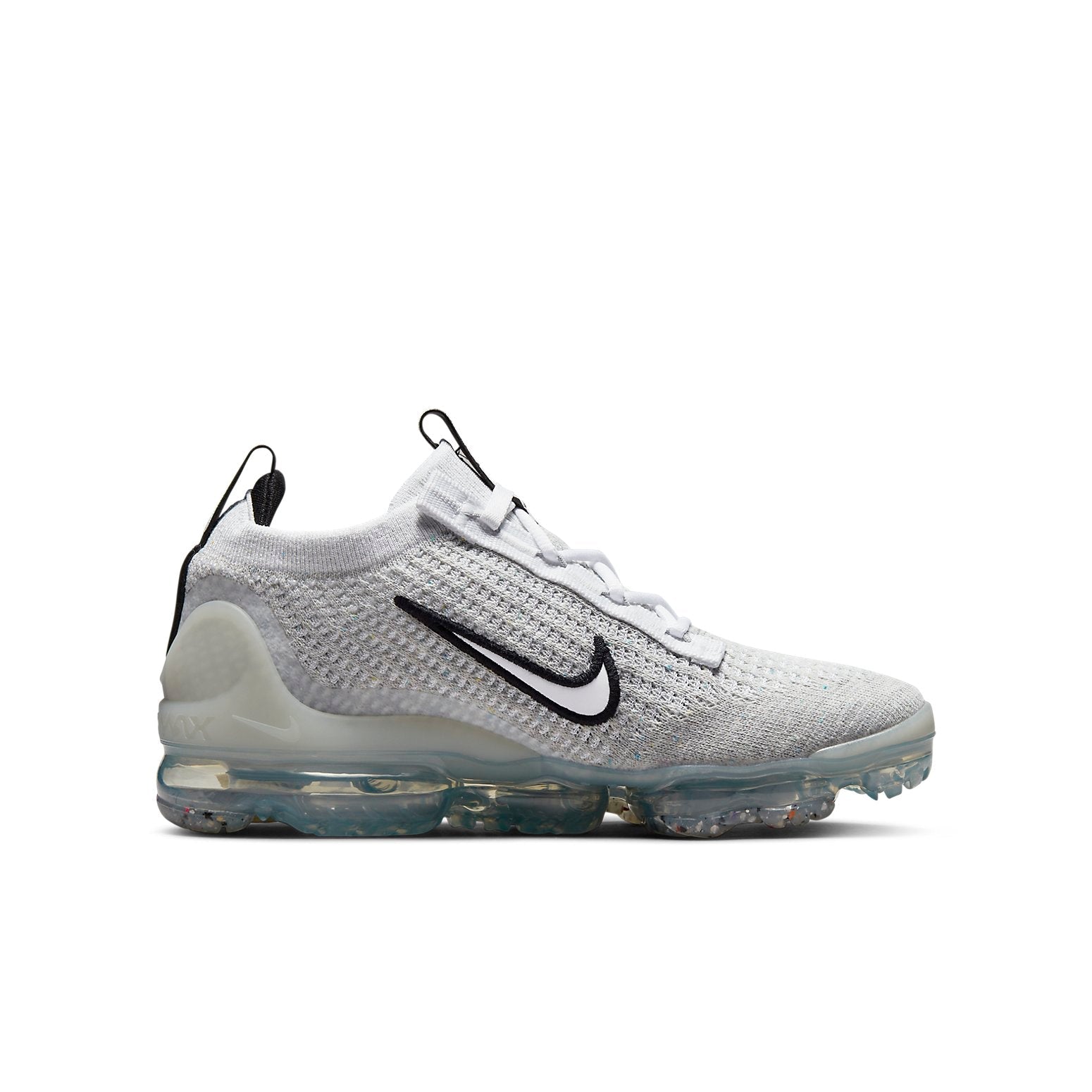 (GS) Nike Air VaporMax 2021 Flyknit 'White Metallic Silver' DB1550-100