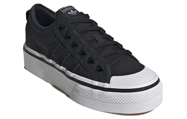 (WMNS) adidas Nizza Platform 'Black White' HQ6238