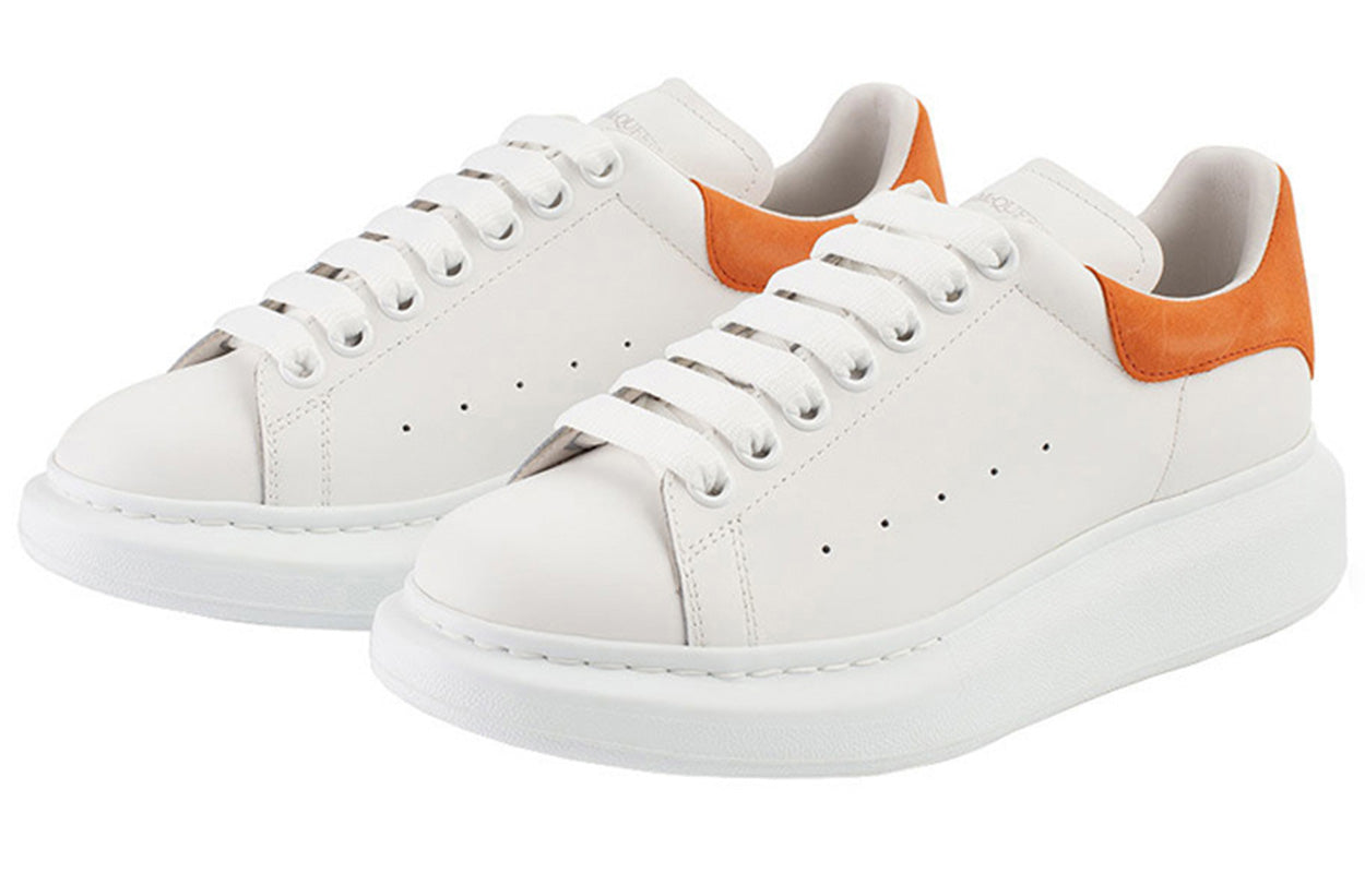 (WMNS) Alexander McQueen Oversized Sneaker 'White Orange' 553770WHGP7985639