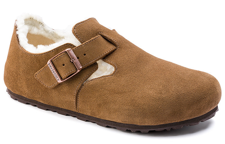 Birkenstock London Shearling Suede Leather 'Shearling Tea'' 1014962