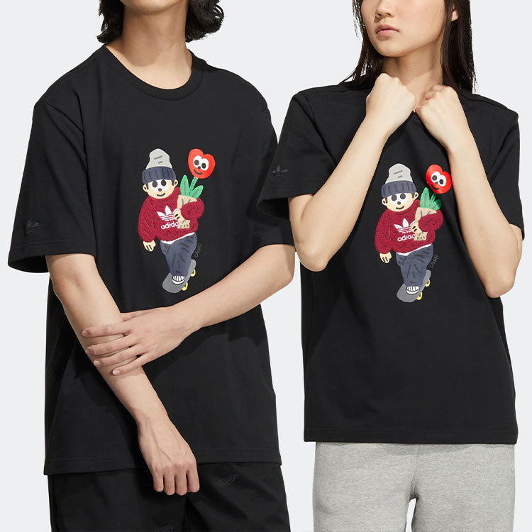 adidas originals x Charr Morita Short Sleeve Black T-Shirt HR3476