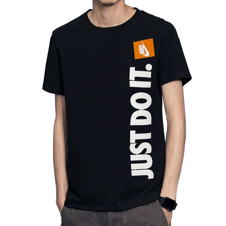 Nike Alphabet Large Logo Sports Short Sleeve Black CT6301-010
