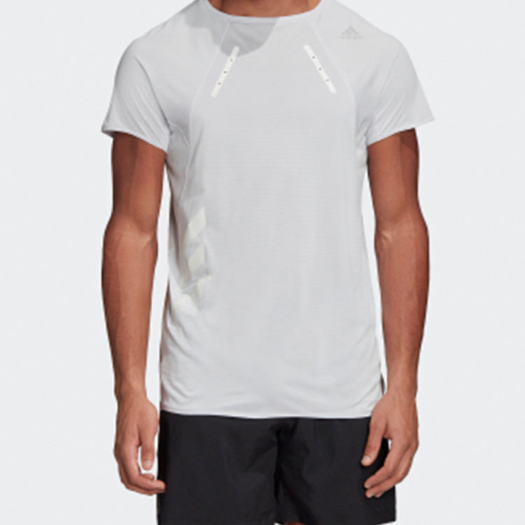 adidas Running Sports Short Sleeve Gray GF3221