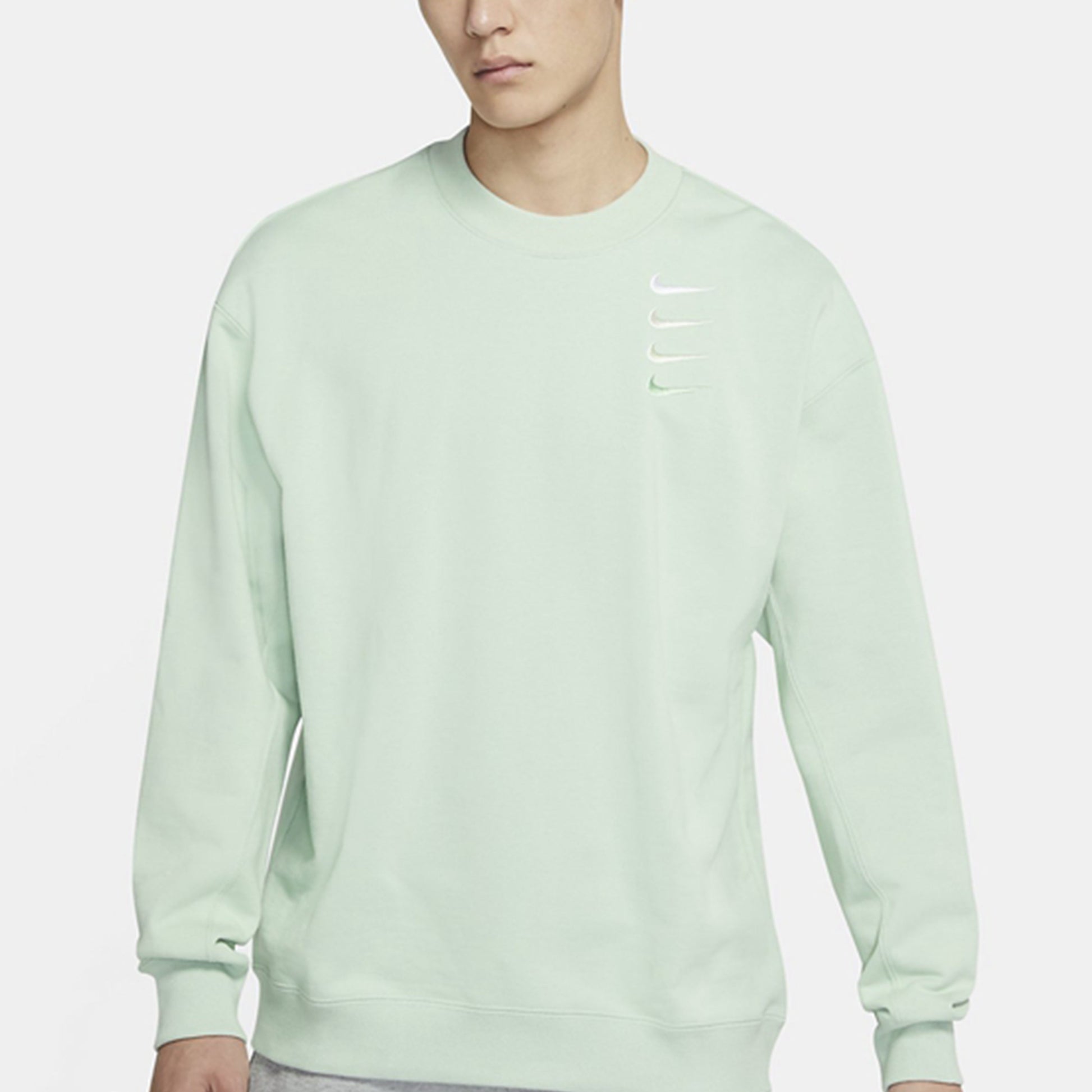Nike Swoosh Gradient Pullover Round Neck Green Light green DA3193-330
