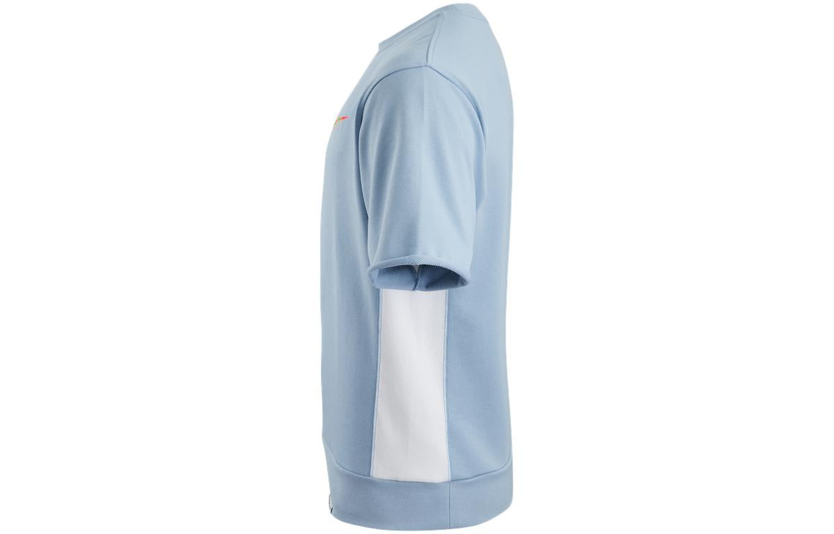 Nike Colorblock Cartoon Small Label Sports Training Round Neck Short Sleeve Blue DV3201-425