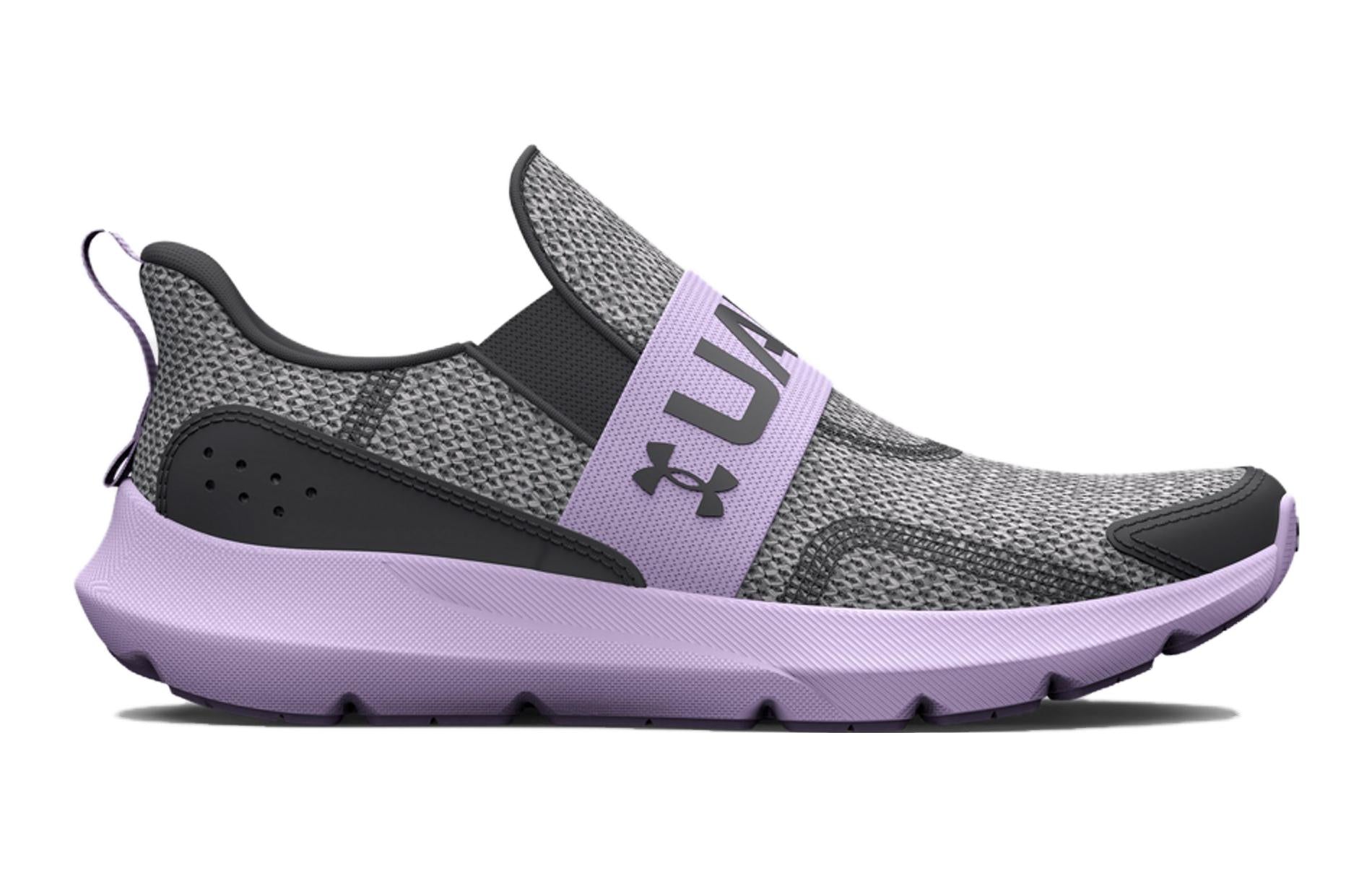 (PS) Under Armour Surge 3 Slip 'Jet Grey Nebula Purple' 3026532-101
