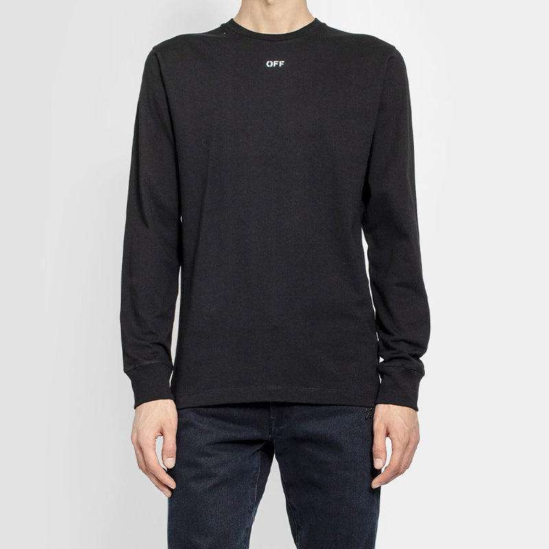 Off-White FW20 Arrows Long Sleeve Men Black OMAB001E20JER0041001