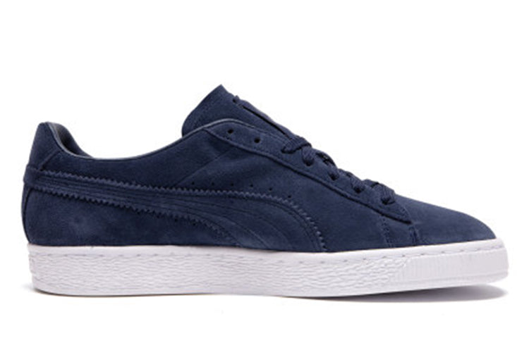 PUMA Suede Ripped Denim Blue Mens Lace Up Sneakers 369871-02