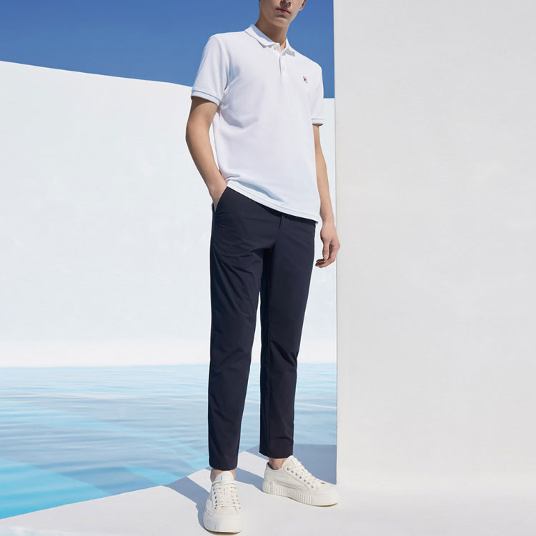 FILA Solid Color Sports Long Pants Blue F11M122608F-NV