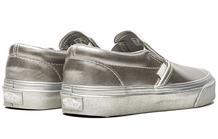 Vans Unisex Slip-On Sneakers Silver VN0A38F7QTV