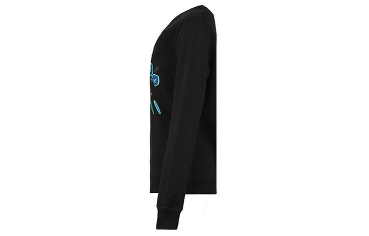 (WMNS) KENZO Casual Pullover Long Sleeves Hoodie Black FA52SW7104XC-99