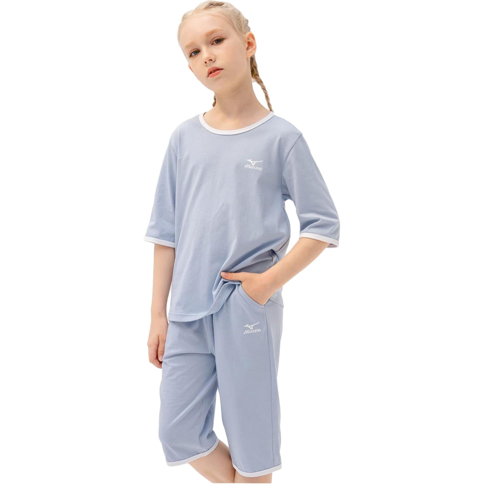 (GS) Mizuno Sportswear Suit 'Blue' TZ1226