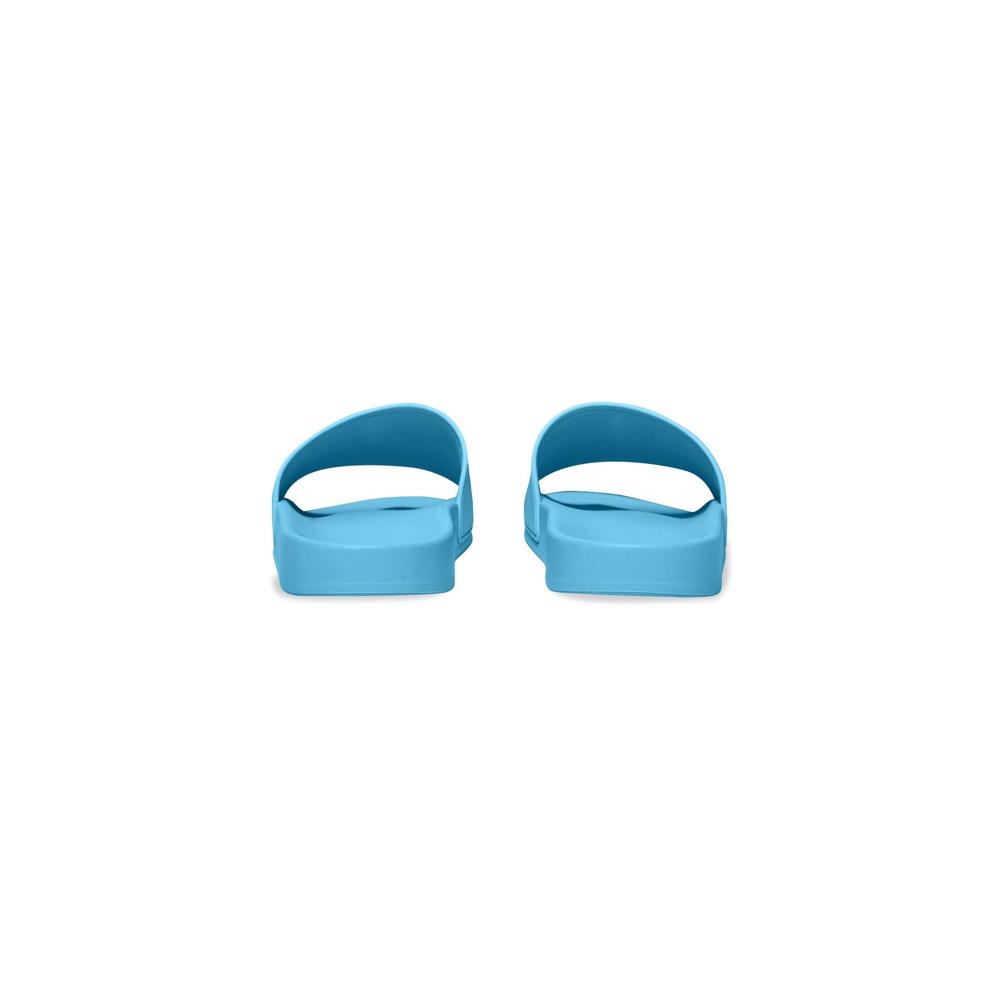 Balenciaga Pool Slides 'Light Blue and Black Rubber' 565826W1S804001