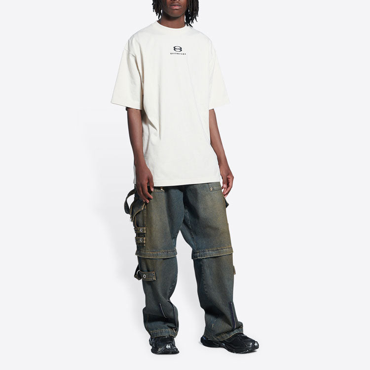 Balenciaga Unity Icon T-Shirt 'Beige' 641675TLVF99054