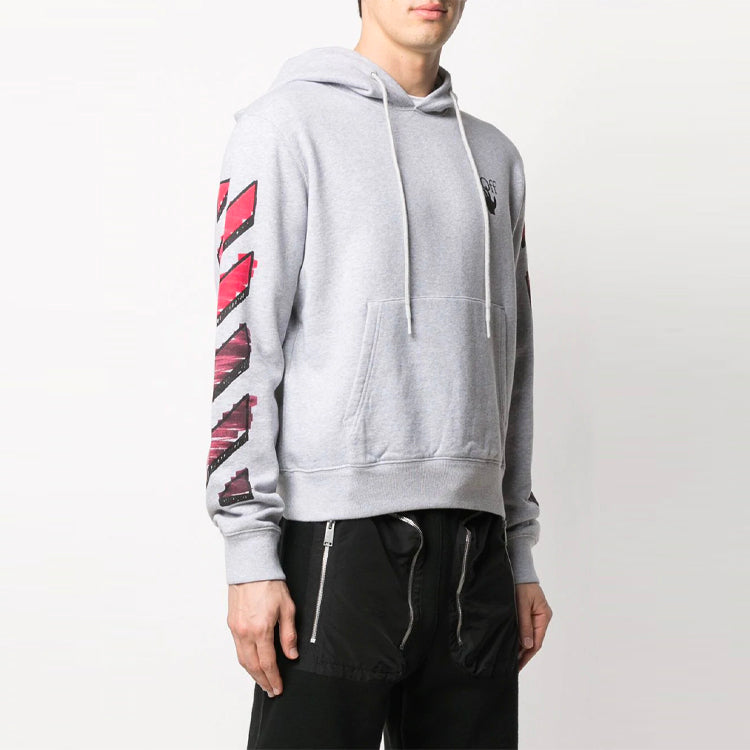 Off-White SS21 Logo Printing Drawstring Gray OMBB034R21FLE0030825