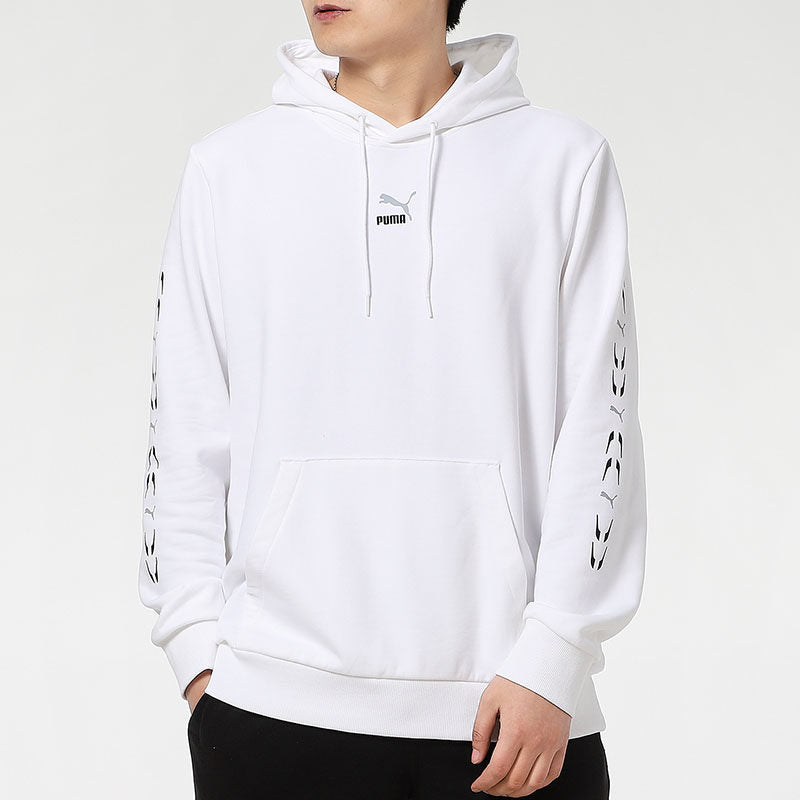 PUMA Graphic Hoodie 'White Black' 531243-02