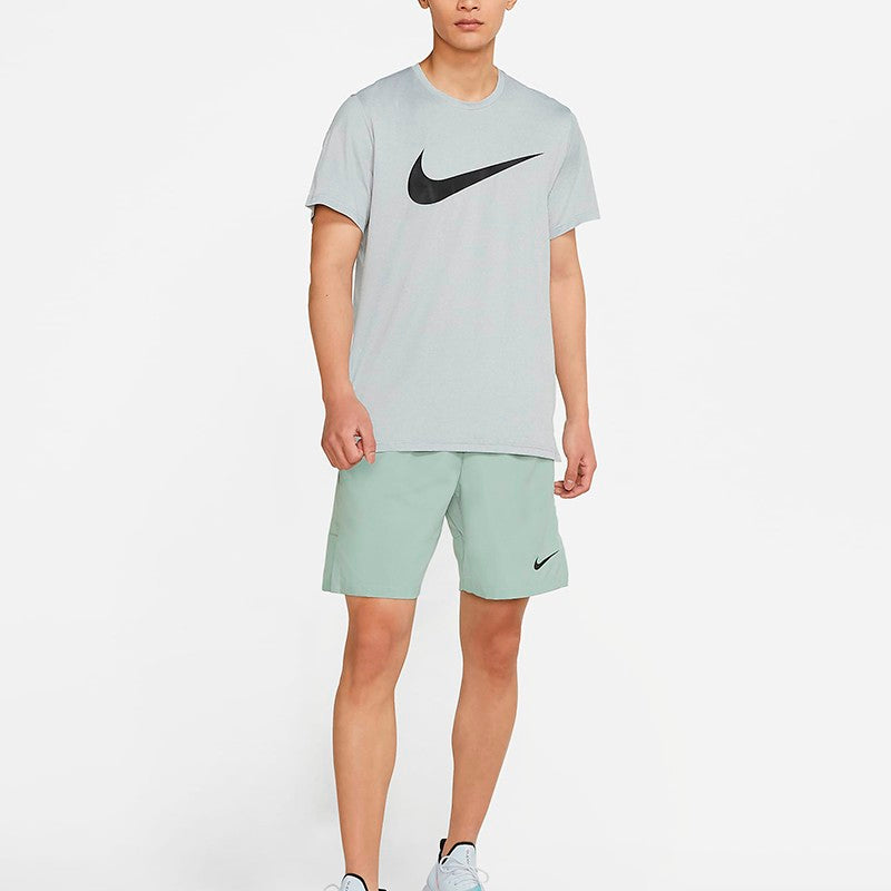 Nike Logo Printing Breathable Quick Dry Sports Short Sleeve Gray Black Blue CZ2418-073