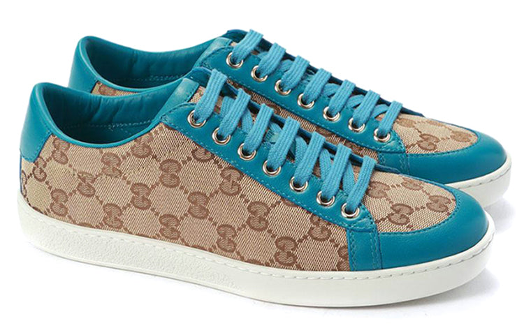 (WMNS) Gucci Brooklyn GG Supreme Low 'Beige Blue' 354328-FTAZ0-9774