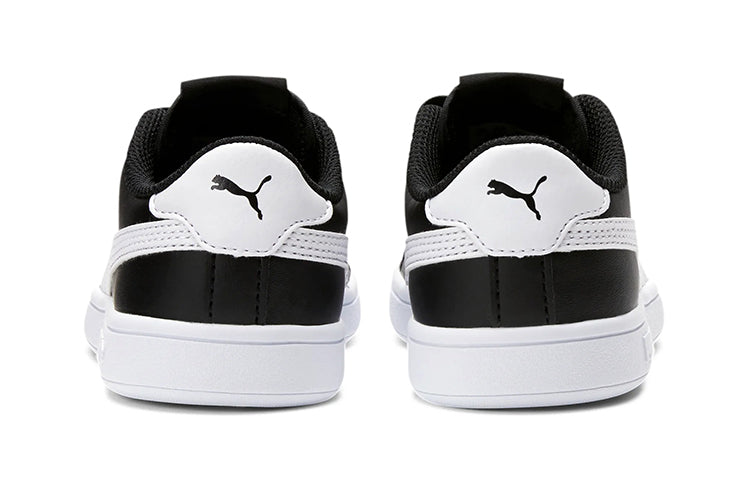 (PS) PUMA Smash V2 L Casual Board Shoes Black/White 365324-03