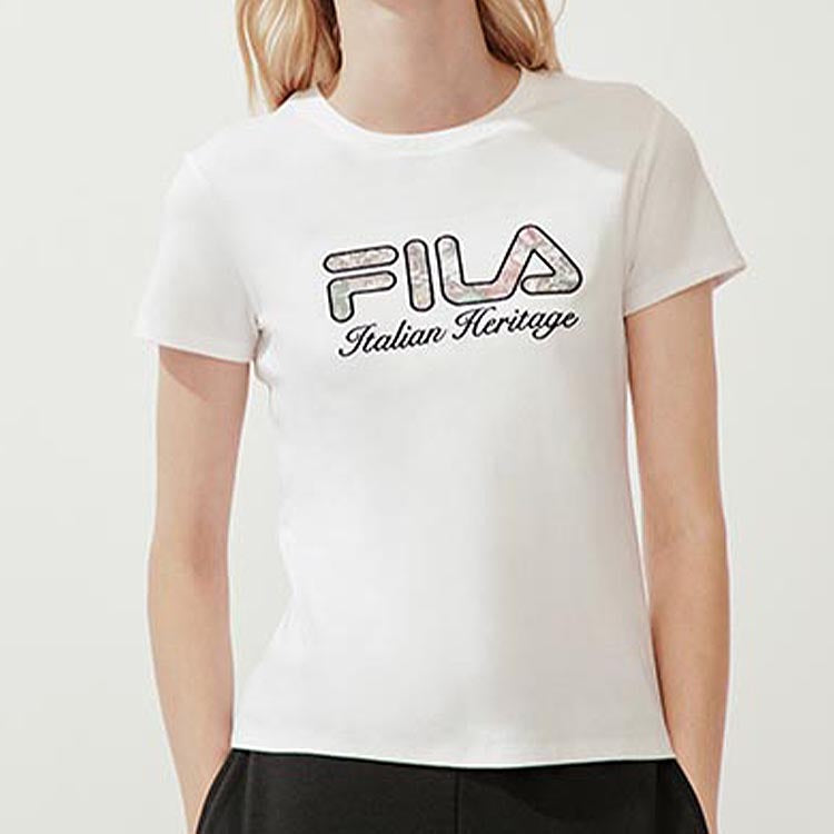 (WMNS) FILA Casual White Bottoming Shirt F11W018101F