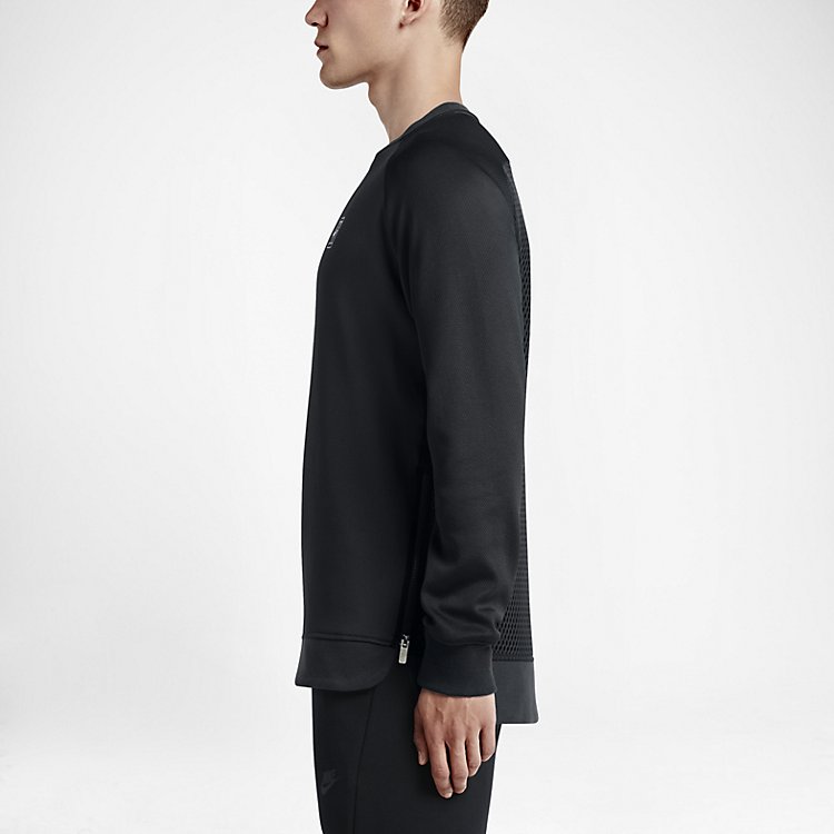 Nike Court Fleece Crew 'Black White' 744010-010