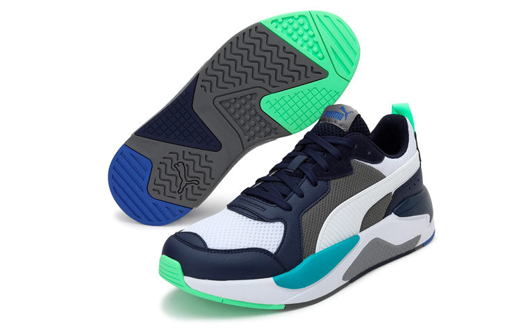 PUMA X-Ray Low-Top Running Shoes Blue/Green 372602-30