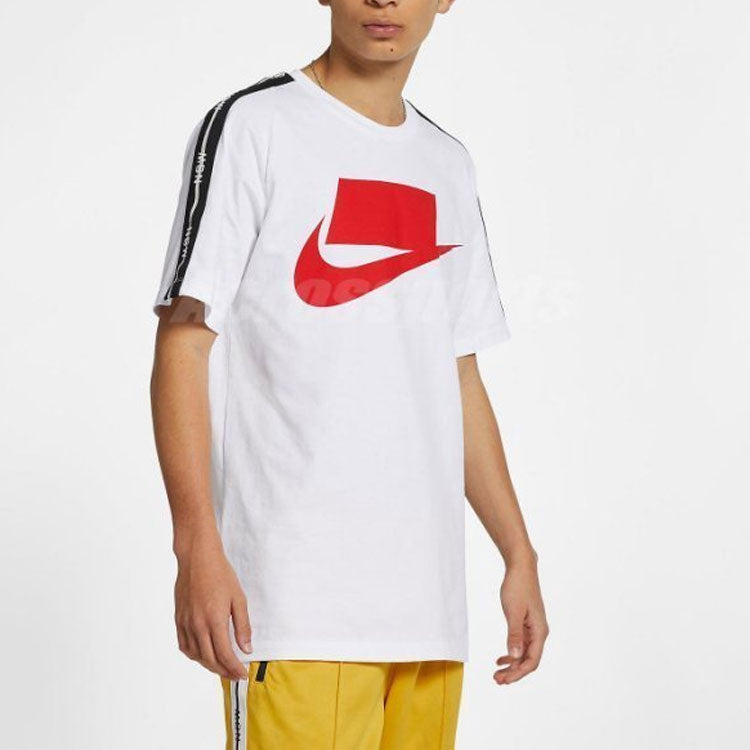 Nike Sportswear NSW Sports Casual Round Neck Breathable Short Sleeve White AV9959-100