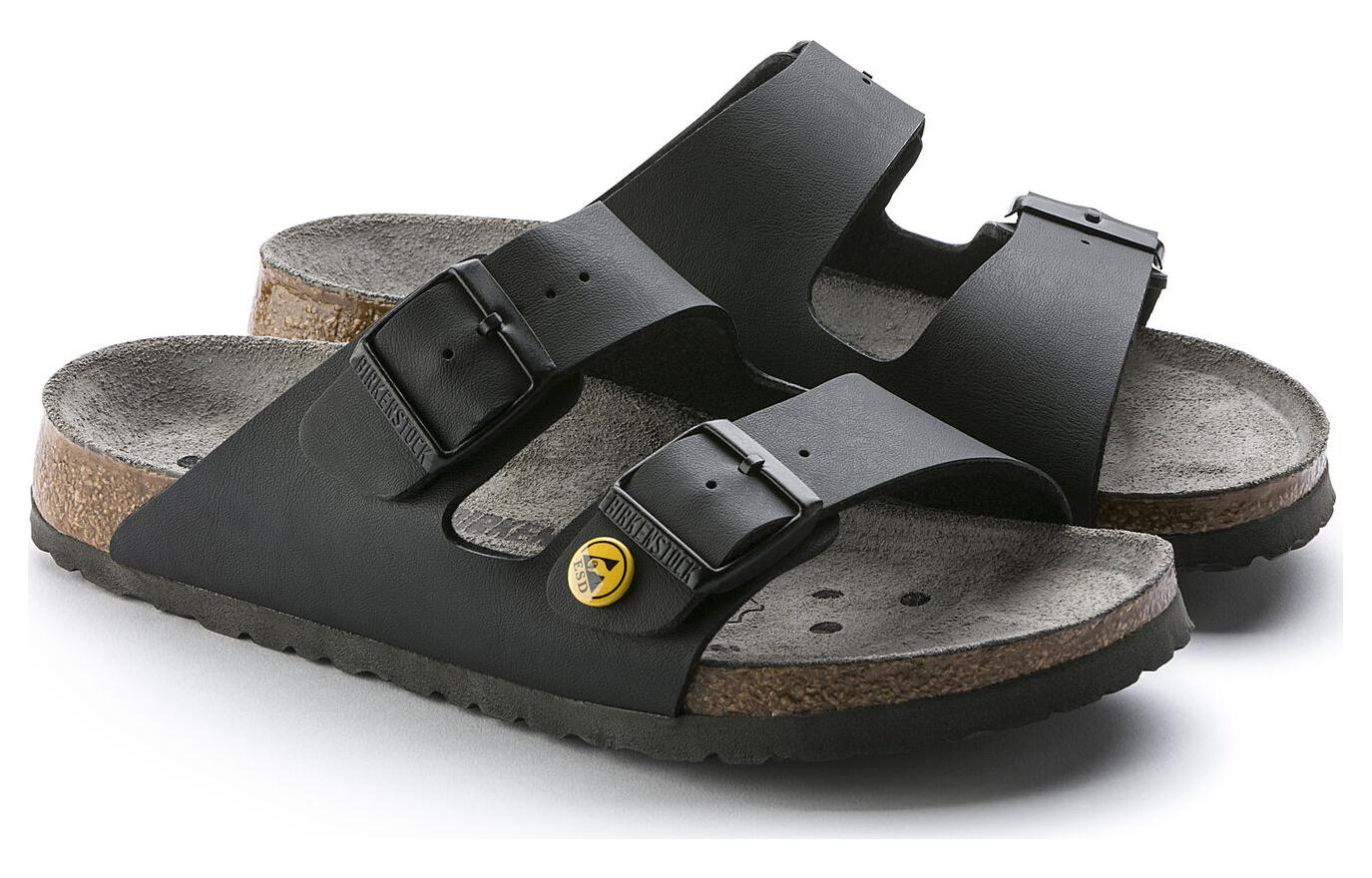 Birkenstock Arizona ESD Birko-Flor Narrow Fit Sandals 'Black' 0089428