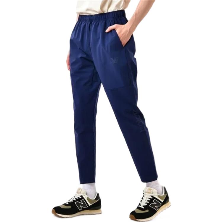 New Balance Black Out Collection Stretch Woven Pants Asia Sizing 'Navy' AMP25210-NV