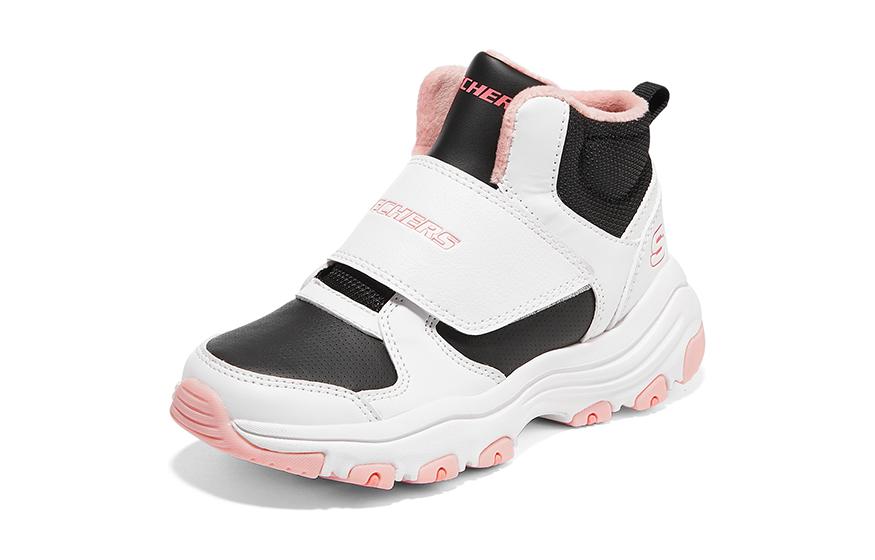 (GS) Skechers I-Conik Boots 'White Black Pink' 8701648L-WBPK