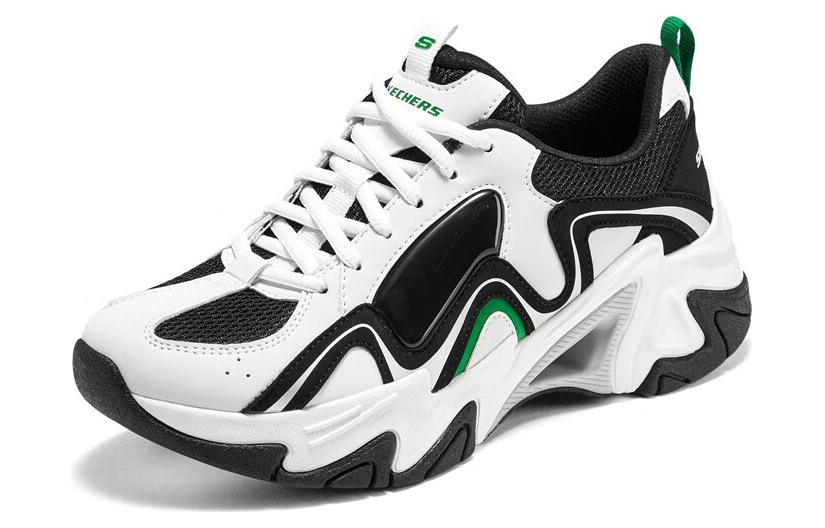 (WMNS) Skechers Stamina V3 'White Black Green' 896151-WGR