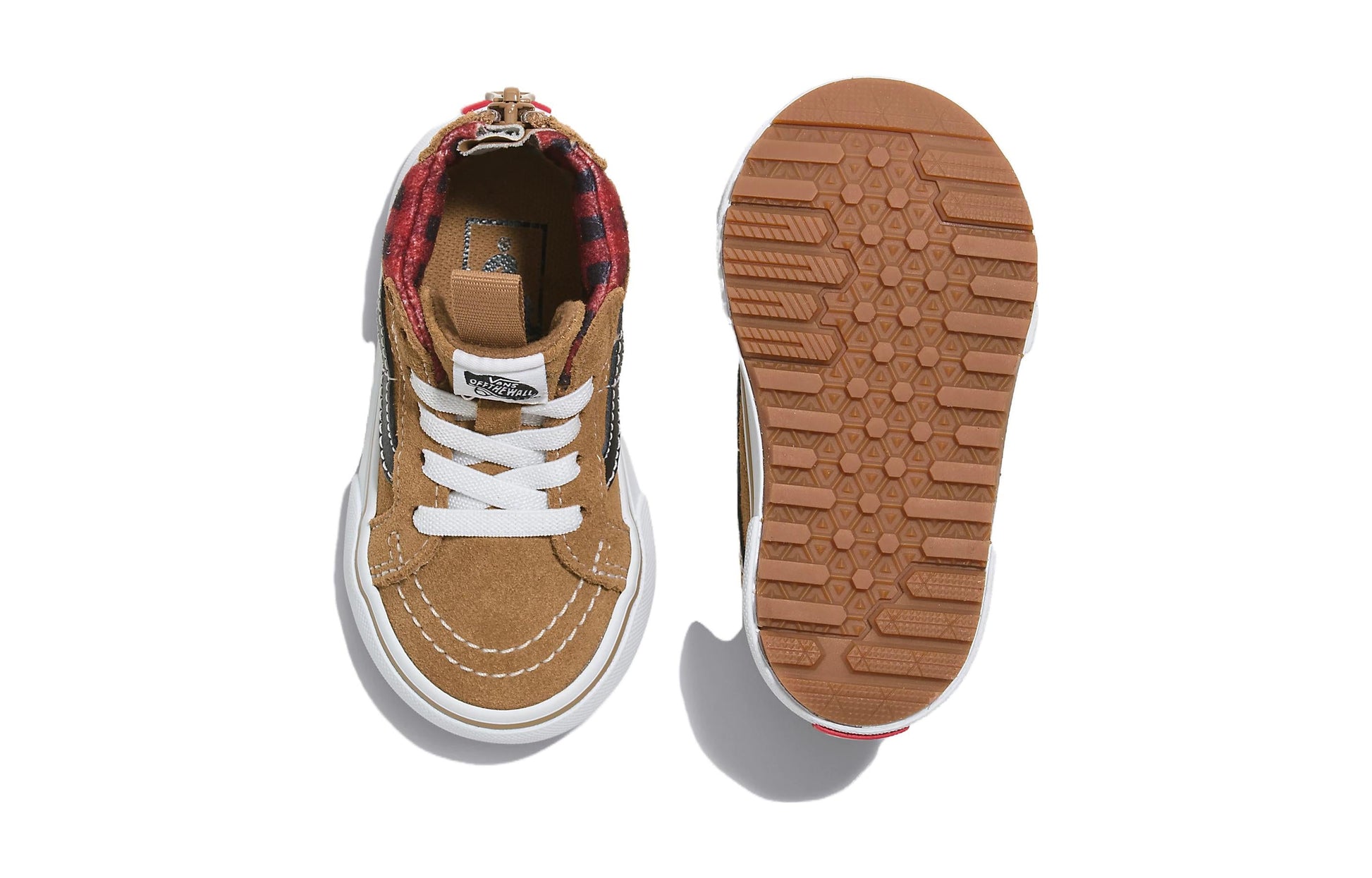 (TD) Vans Sk8-Hi Zip MTE-1 'Plaid Brown Black' VN0A5HZ3Y49