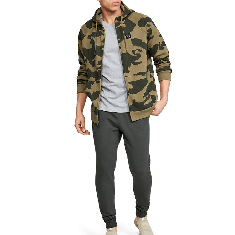 Men's Under Armour Camouflage hooded Cardigan Green 1329748-331