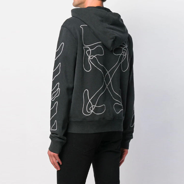 Off-White Zipper Drawstring Version Black OMBE001F19E300111001