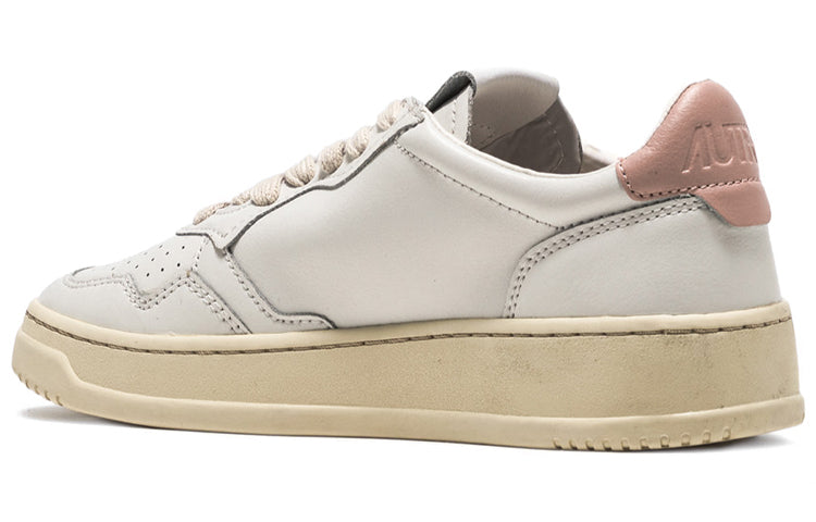 AUTRY Medalist Leather Low 'White Pink' AULM-LL16