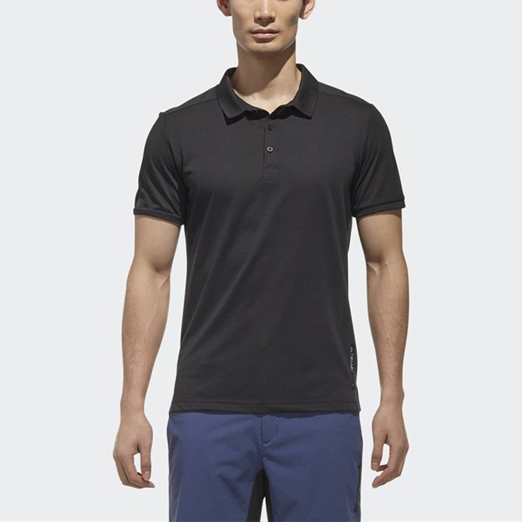 adidas Capsule Sports Outdoor Short Sleeve Polo Shirt Black CV4069
