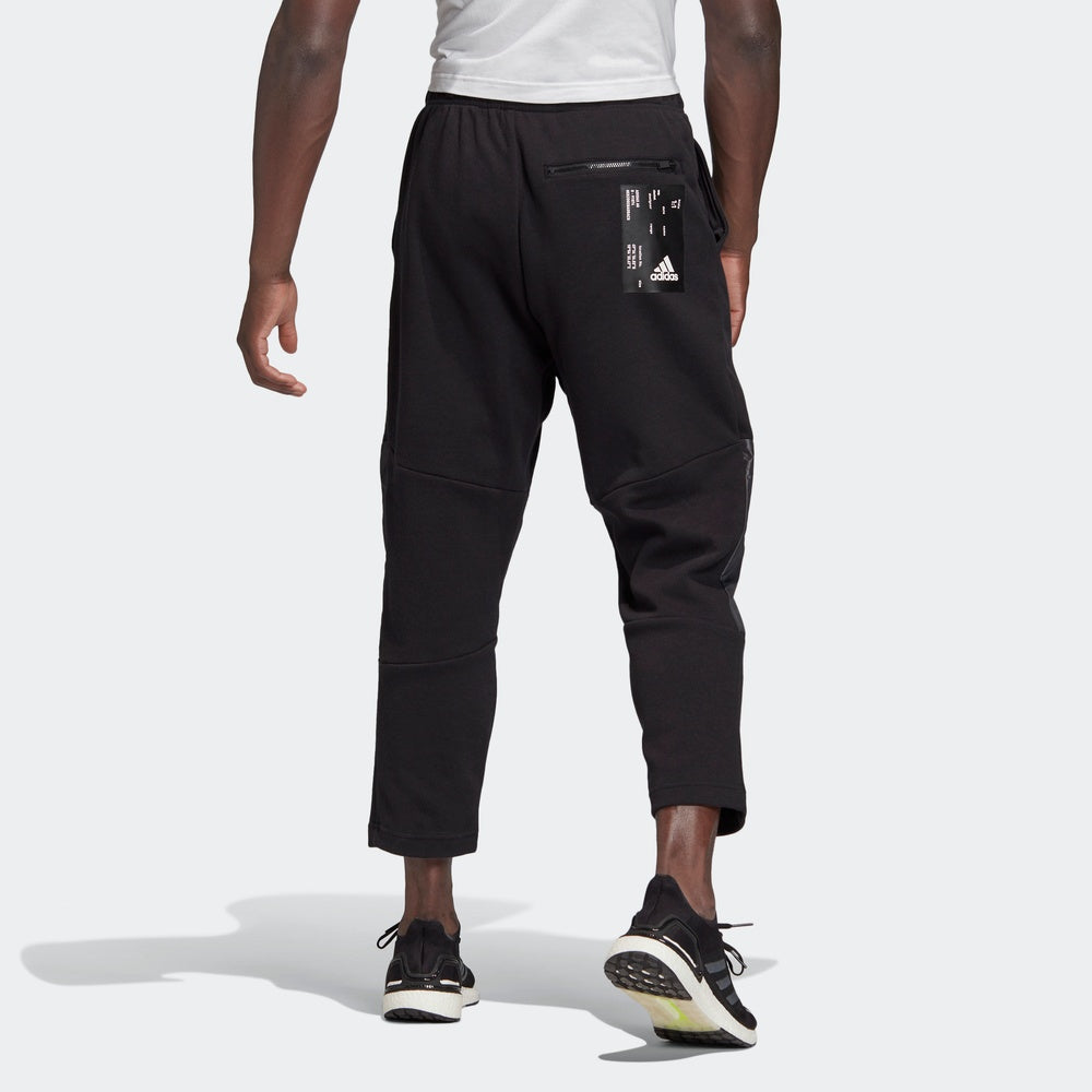 Men's adidas Splicing Sports Stylish Black Long Pants/Trousers FL5710