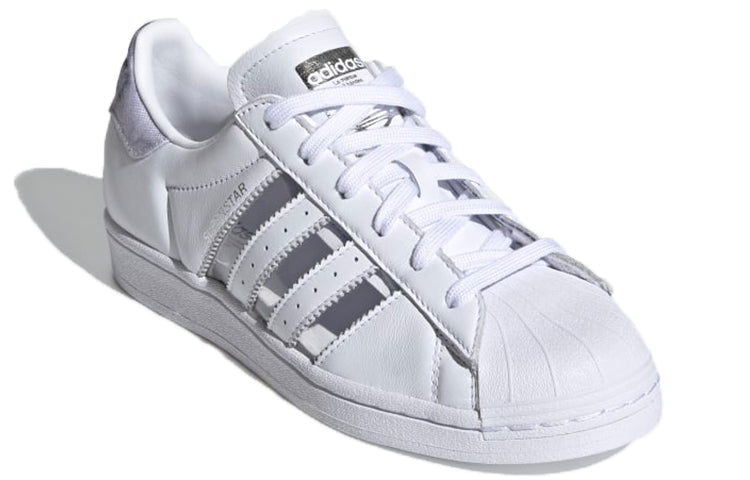 (WMNS) adidas originals Superstar 'White Gray Purple' FX6069
