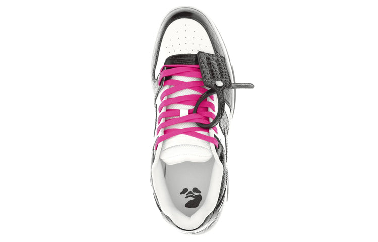 Off-White Out Of Office Low-Top Sneaker 'Black White Purple' OMIA189S23LEA0060110
