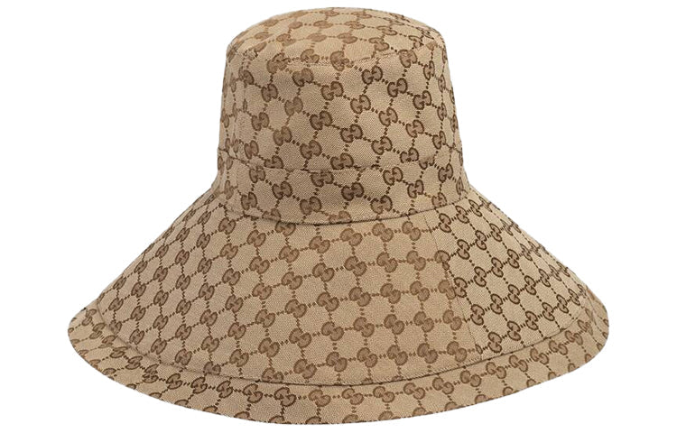 Gucci GG Canvas Wide Brim Hat 'Beige/Ebony' 631958-KQW00-9700