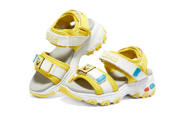 (GS) Skechers D'Lites 'White Yellow Grey' 317020L-WYL
