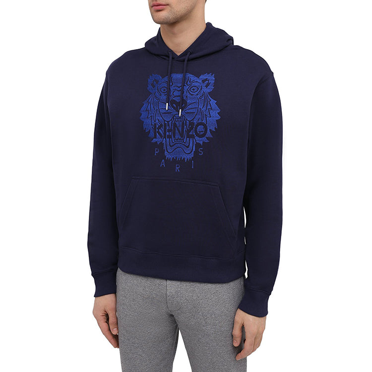 Men's KENZO SS21 Tiger Head Embroidered Navy Blue FB55SW3174XF-76