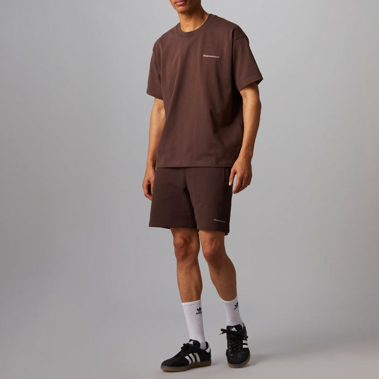 adidas x Pharrell Humanrace Small Logo T-Shirt 'Brown' HI2956