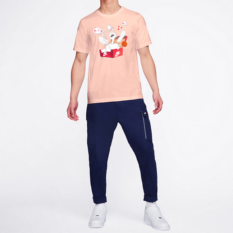 Nike AS M Nike Sportswear NSW Tee Shoe Printing Short Sleeve coral red CU6872-664