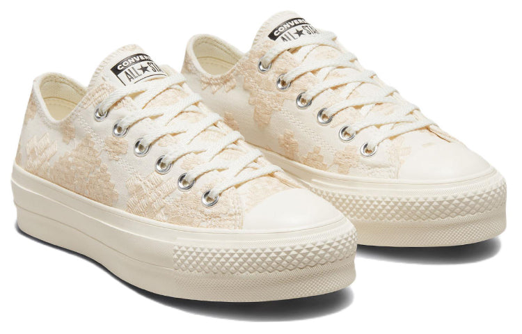 (WMNS) Converse Chuck Taylor All Star Lift Platform Low 'Tonal Embroidery' A02225C