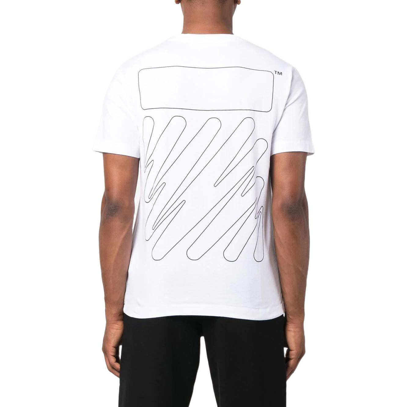 Off-White FW22 Round Neck T-Shirt 'White' OMAA027F22JER0160110