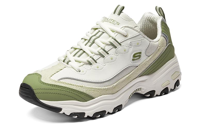 Skechers D'Lites Varsity Spirit Sneaker 'White Beige Green' 894282-WMLT