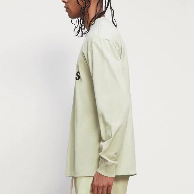 Fear of God Essentials FW20 Long Sleeve Logo Tee 'Sage' FOG-FW20-303