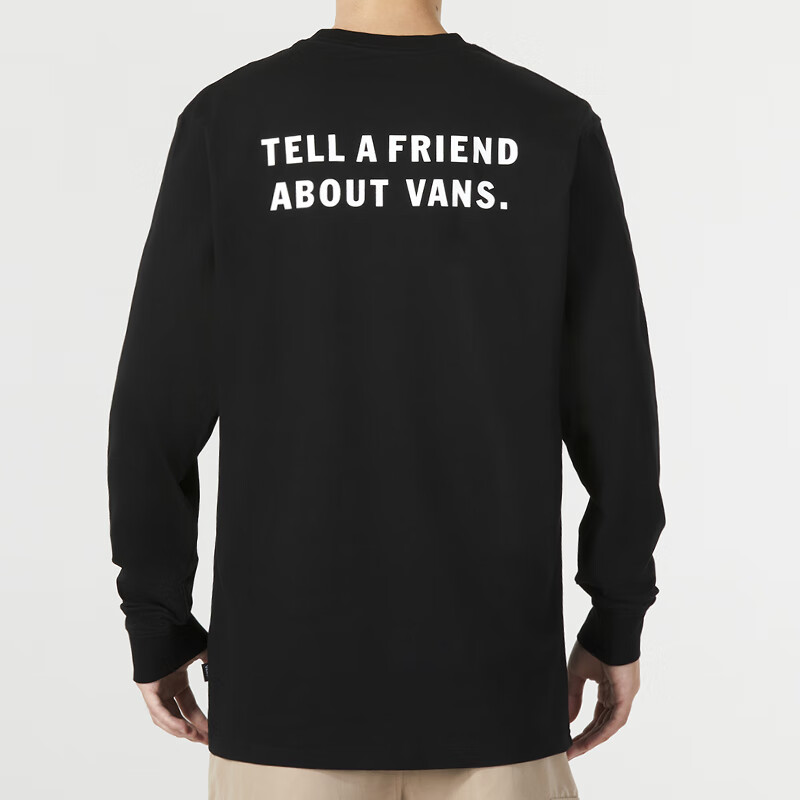 Vans Dimensions Long Sleeve T-Shirt 'Black' VN0A54NWBLK