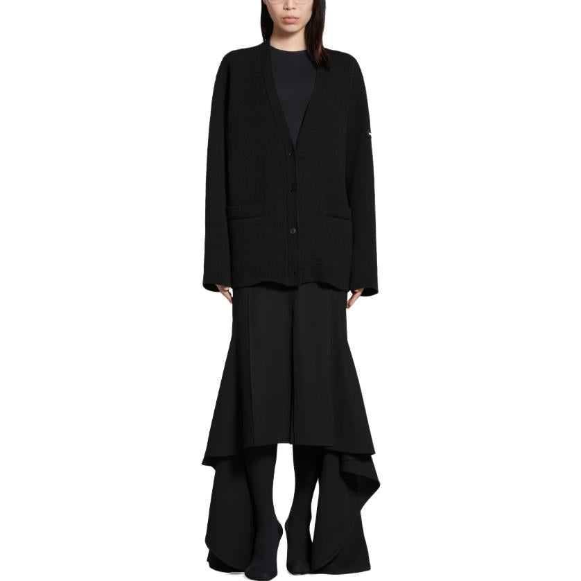 (WMNS) Balenciaga FW23 Cardigan 'Black Double Faced Wool Knit' 771671T16751000